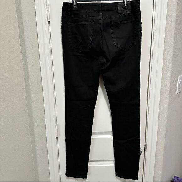 American Eagle Outfitters Jeans Mens 34x36 Black Flex Skinny Straight Leg - Picture 2 of 4